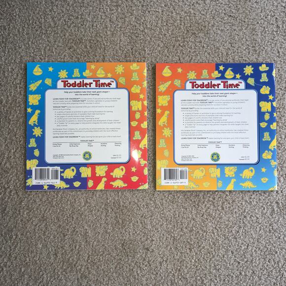 NEW *COMPLETE SET* Toddler Time Educational Activity Workbook Learning Book - Picture 6 of 7